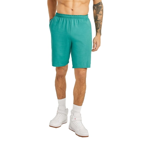 Champion Men's Authentic Cotton 9" Shorts with Pockets, up to Size 4XL