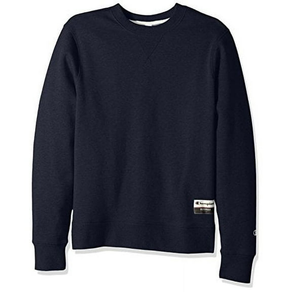 Champion Men's Authentic Originals Sueded Fleece Sweatshirt, Navy Heather, Small