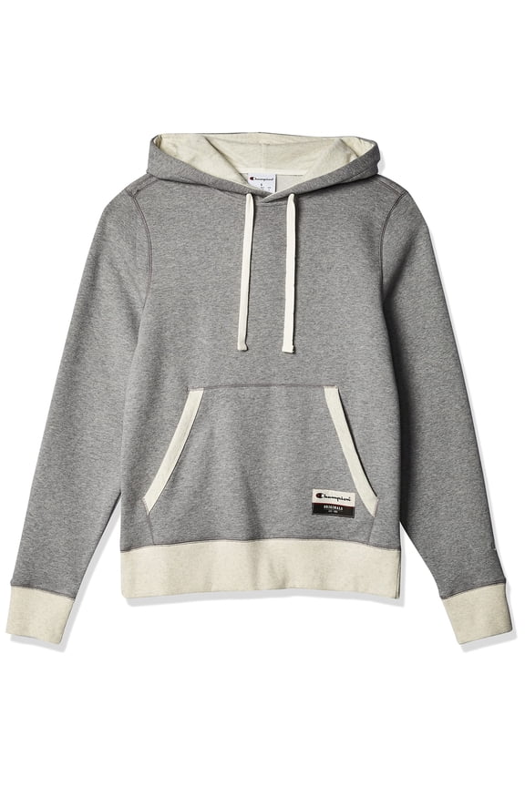 Men's Authentic Originals Sueded Pullover Hoodie, Oxford Heather/Oatmeal Heather, Medium