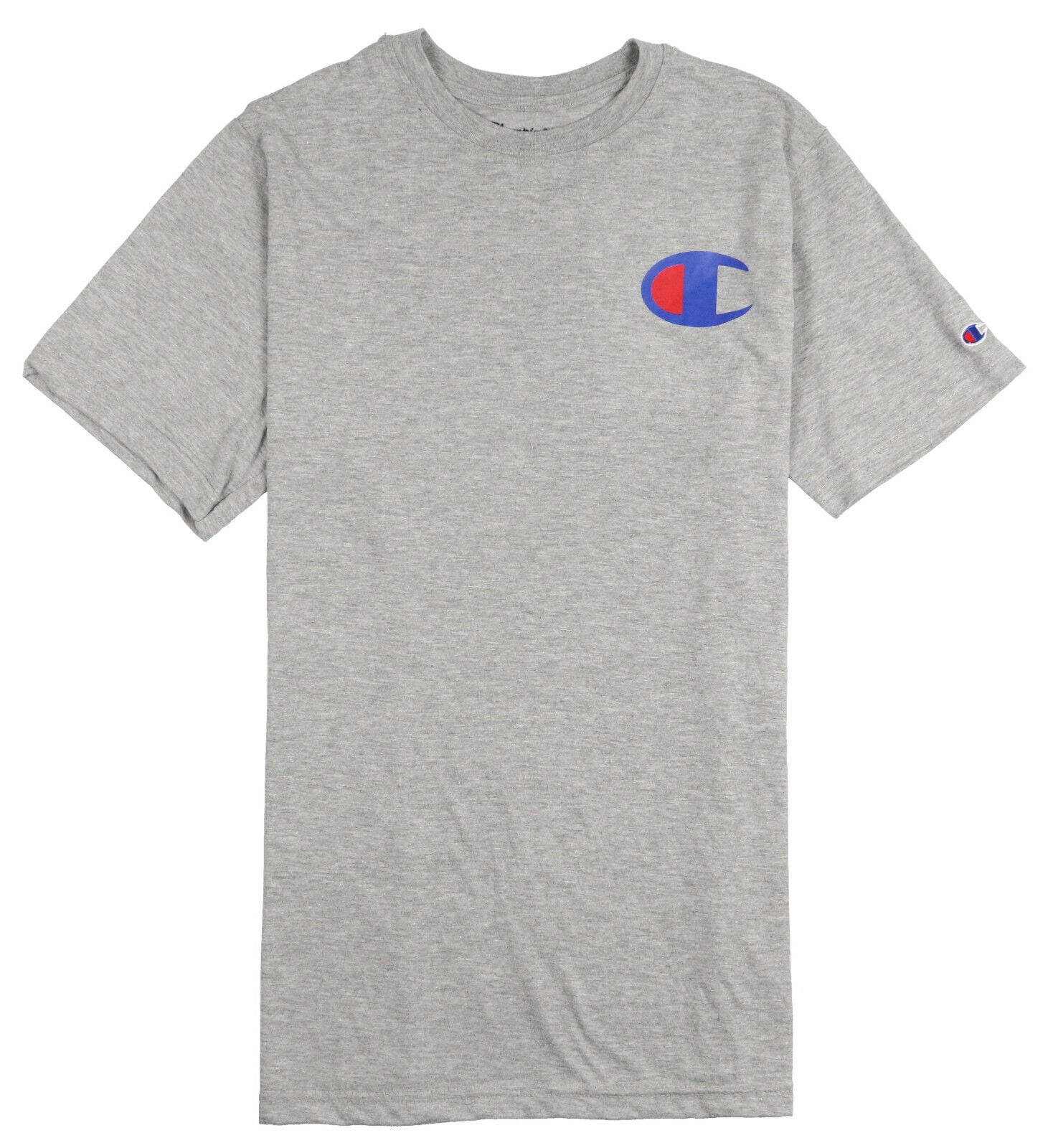 Champion Men s Big C Logo T Shirt Small Heather Gray Walmart