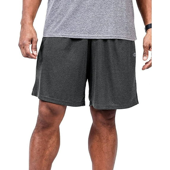 Champion Mens Big and Tall Jersey Shorts With Elastic Waistband and Drawstring