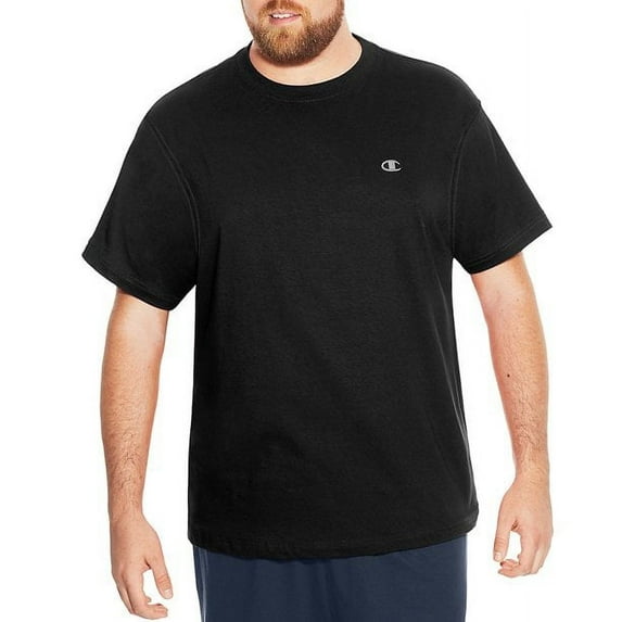 Champion Men's Big & Tall Classic T-Shirt, Black, Size 5XT