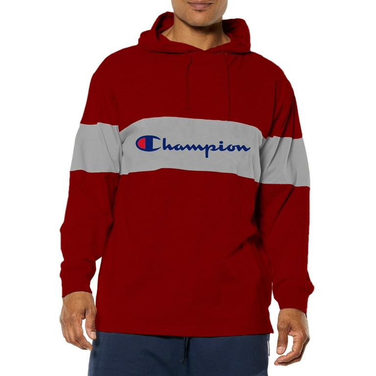Champion Men s Big Tall Colorblock Script Logo Long Sleeve