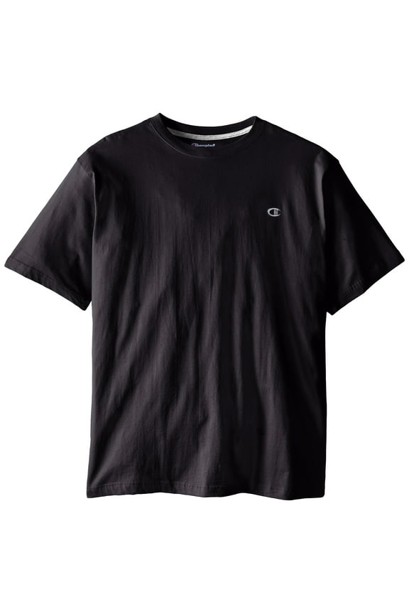 Men's Big-Tall Crew Neck Jersey T-Shirt, Black, 5X