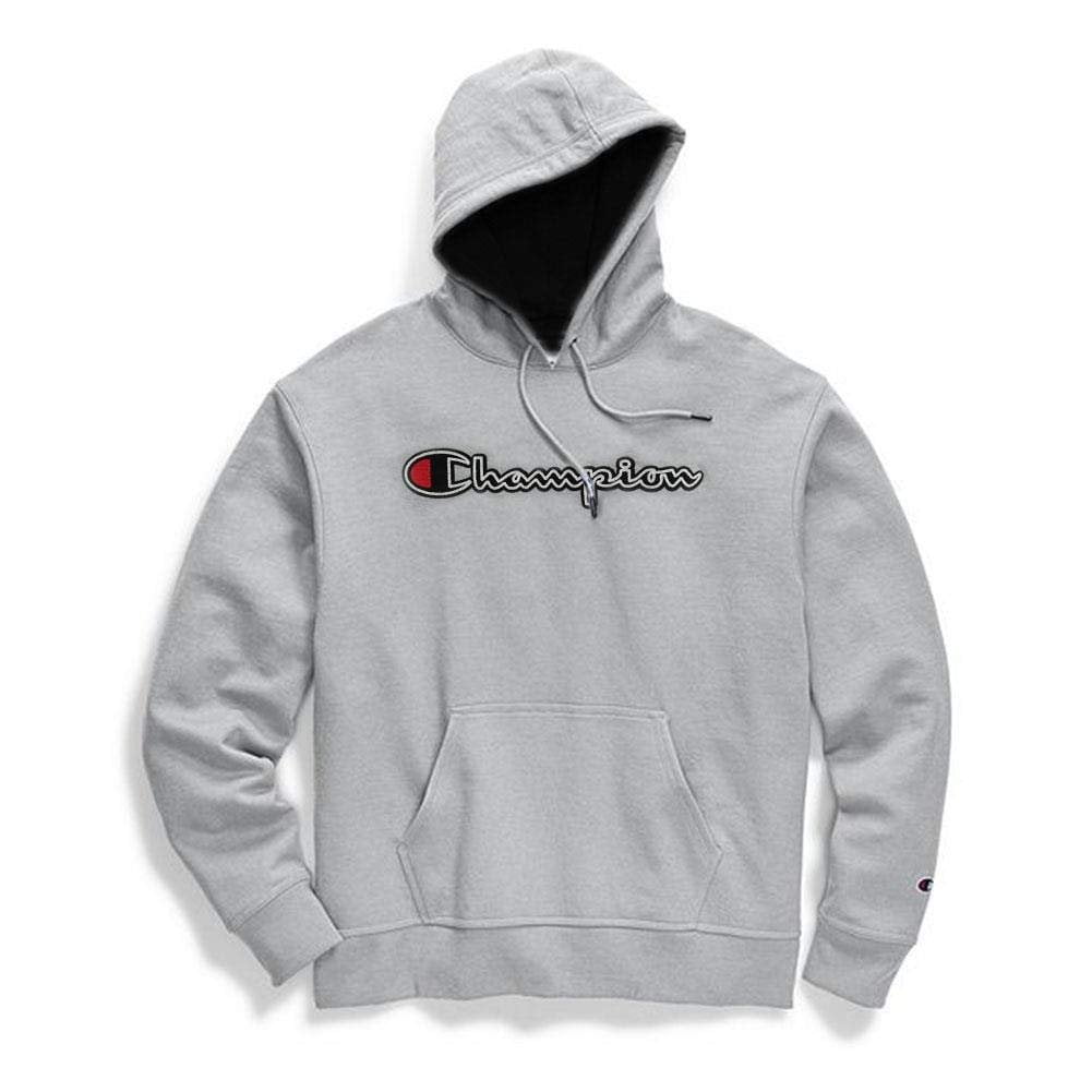 Champion Men's Powerblend Fleece Graphic Script Logo Pullover Hoodie, up to  Size 2XL 