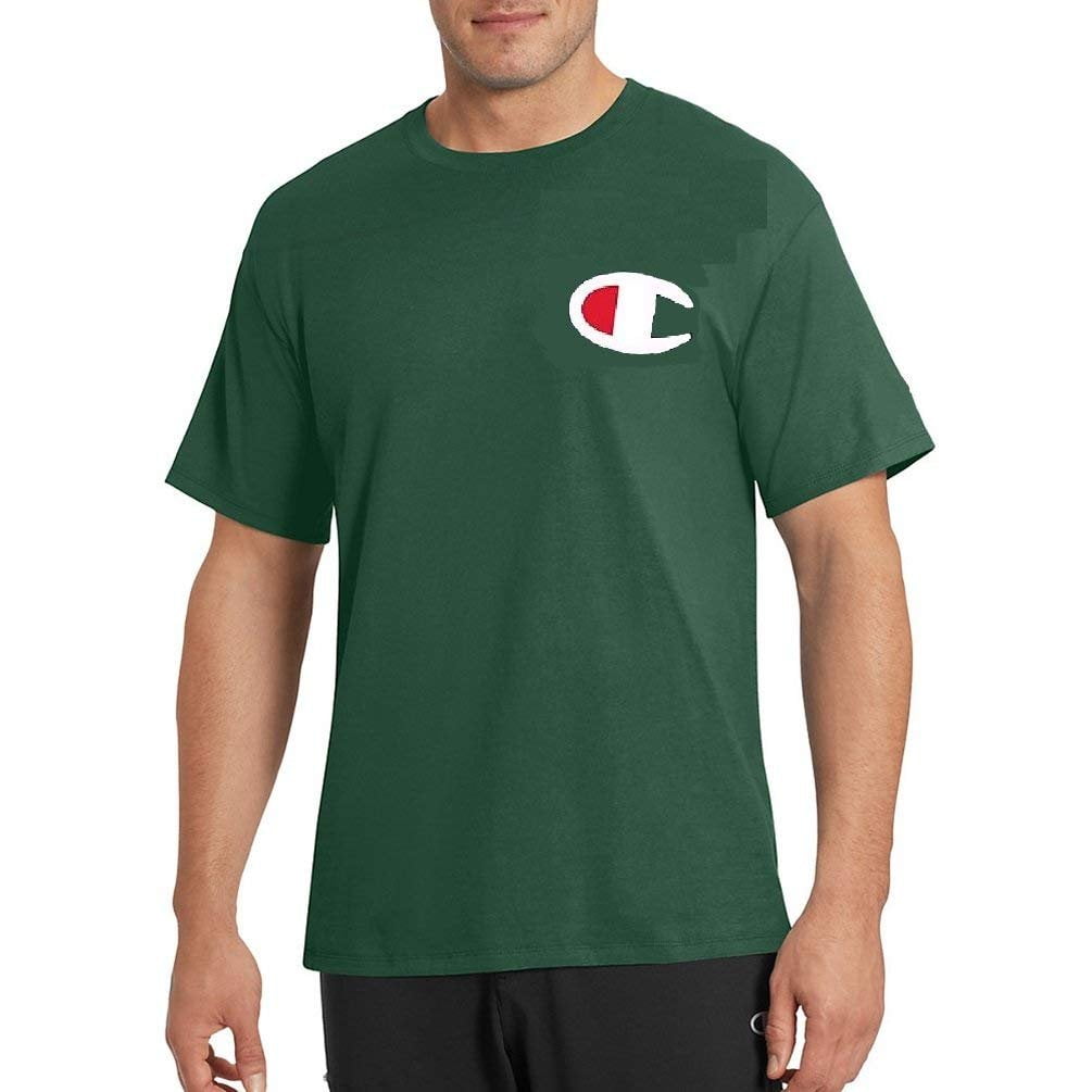 Champion Men's Big Tall Graphic Logo T-Shirt 2XT, Dark Green
