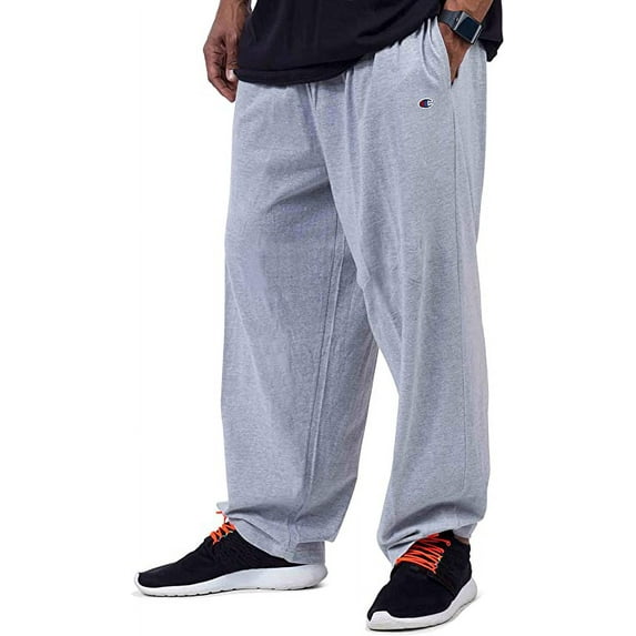 Champion Men's Big & Tall Jersey Pants, Heather Grey, Size 2X