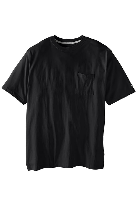Men's Big-Tall Jersey Pocket T-Shirt, Black, 4X/Tall