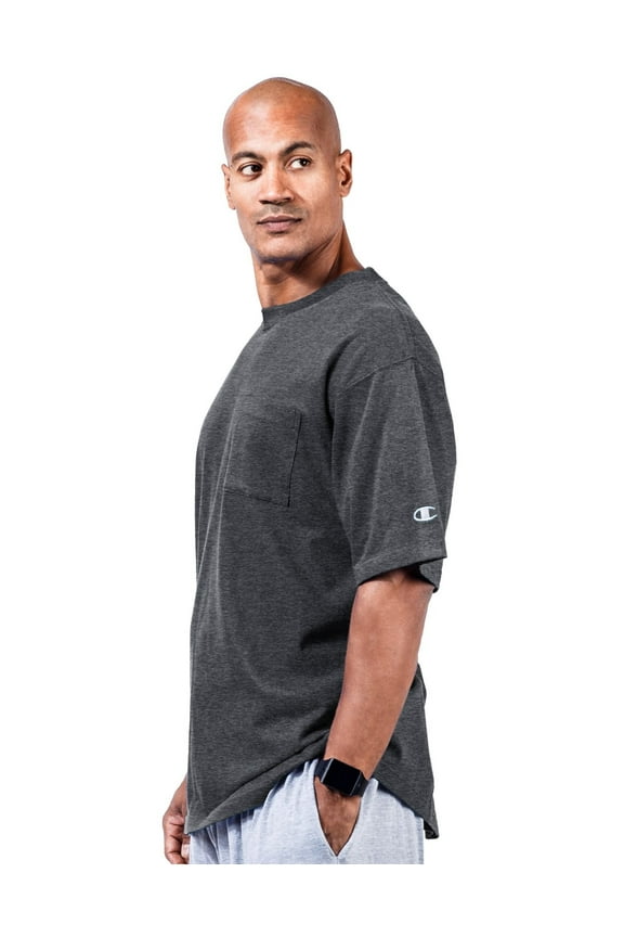 Men's Big-Tall Jersey Pocket T-Shirt, Charcoal Heather, 2X/Tall