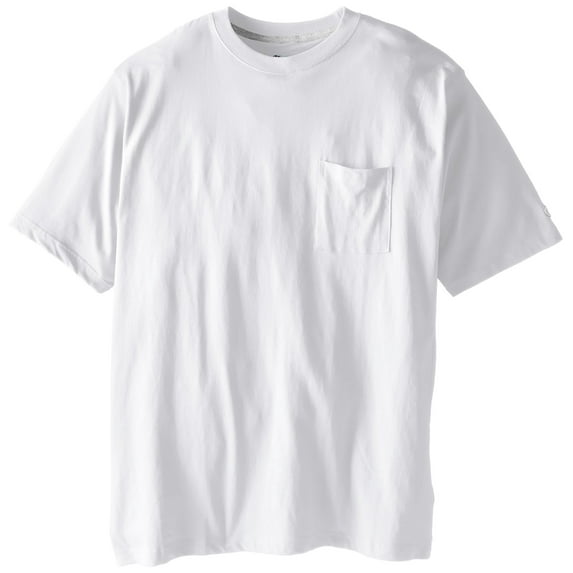 Champion Men's Big-Tall Jersey Pocket T-Shirt, White, 5X
