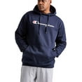 thumbnail image 1 of Champion Men's Big & Tall Script Hood Pullover Fleece, Navy, Size LT, 1 of 6