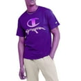 thumbnail image 1 of Champion Men's Big and Tall 100% Cotton Purple Graphic Tee: Ultimate Comfort & Style. Elevate Your Wardrobe with This Classic Icon! Size 4XLT, 1 of 2