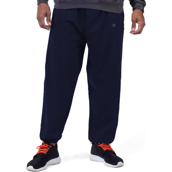 Champion Men's Big and Tall Fleece 2-Pocket Closed Bottom Pants, Navy, Size 6XL