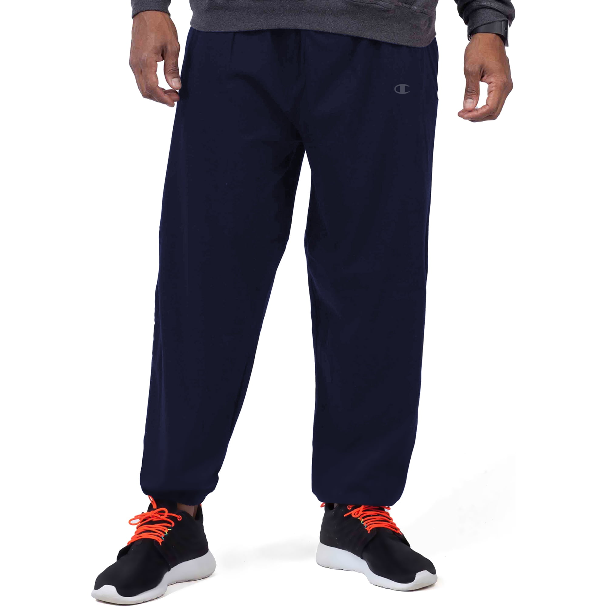 Champion Men s Big and Tall Fleece 2 Pocket Closed Bottom Pants