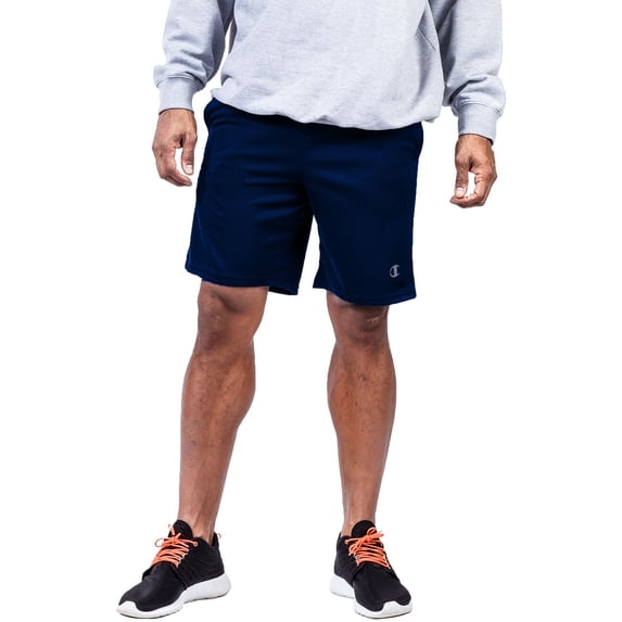 Champion Mens Big and Tall Jersey Shorts With Elastic Waistband and Drawstring