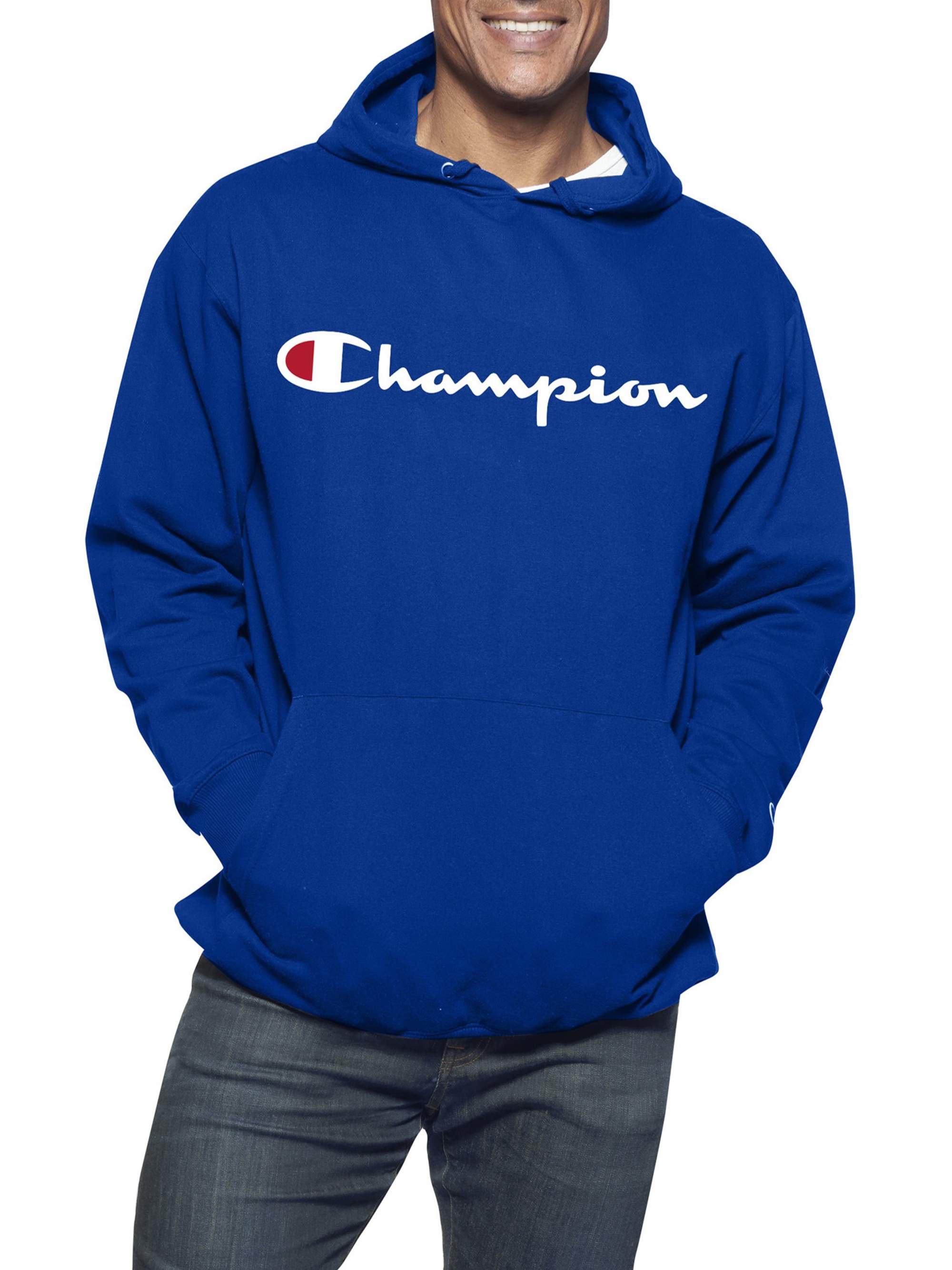 Champion Men's Big and Tall Powerblend Graphic Fleece Pullover Hoodie, up to Size 6XL - image 1 of 1