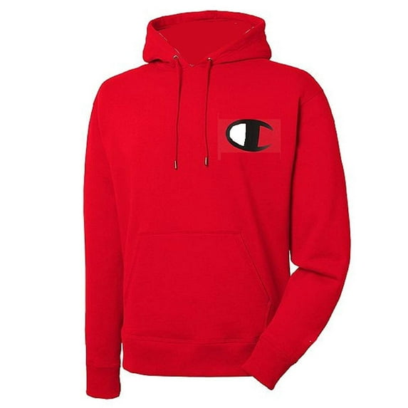 Champion Men's Big and Tall Retro C Graphic Heritage Hoodie 2XL, Red