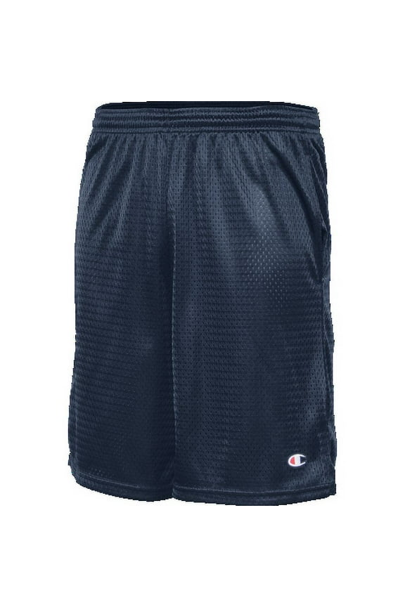 Men's Big and Tall Solid Mesh Shorts, Navy, Size 2X
