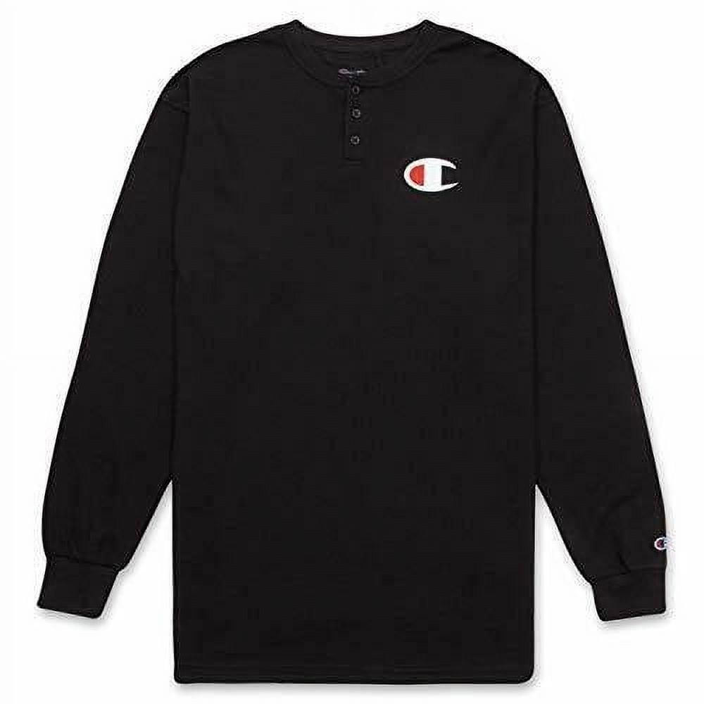 Champion Men's Big and Tall Thermal Long Sleeve Waffle Knit Henley