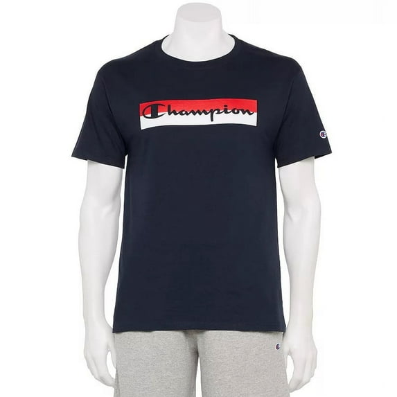 Champion Men's Boxed Americana Script Graphic Tee M