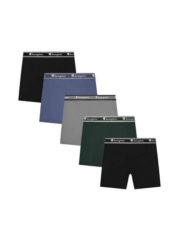 Men’s Boxer Briefs – 5 Pack Wear360 Underwear, Moisture-Wicking, Articulated Shaping, Sizes S–2XL
