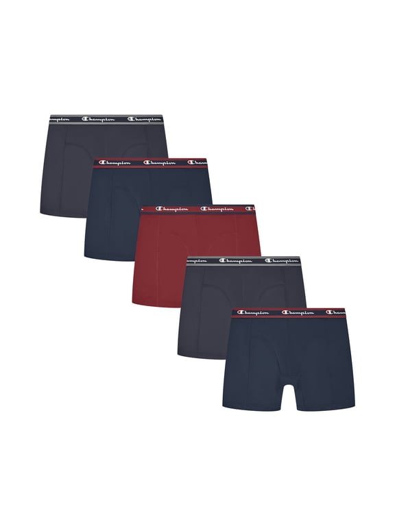 Men’s Boxer Briefs – 5 Pack Wear360 Underwear, Moisture-Wicking, Articulated Shaping, Sizes S–2XL