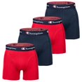thumbnail image 1 of Champion Men's Boxershorts, Pack Of 2 - Cotton, Unicoloured Navy/Red M (Medium), 1 of 5