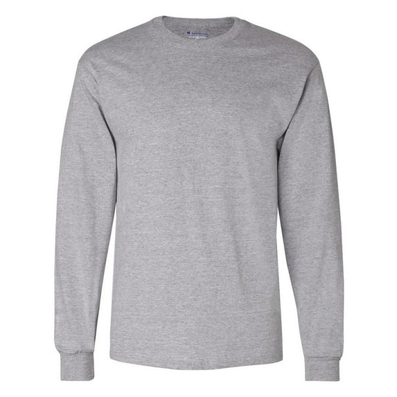 Champion Men's CC8C Long Sleeve Tagless Cotton Gym Workout T-Shirt
