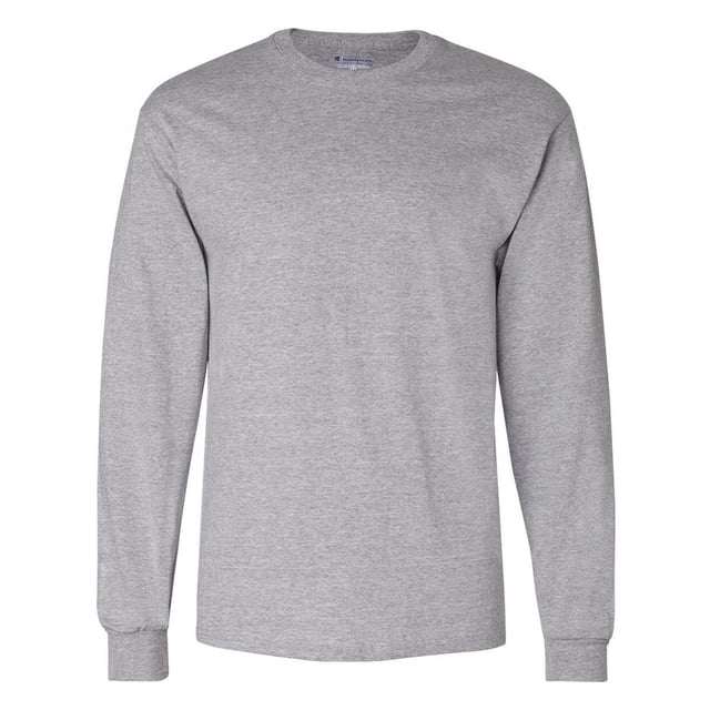 Champion Men's CC8C Long Sleeve Tagless Cotton Gym Workout T-Shirt