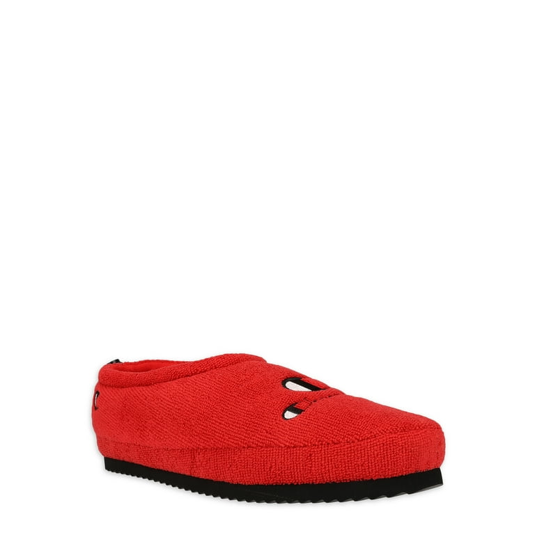 Mens red slippers discount