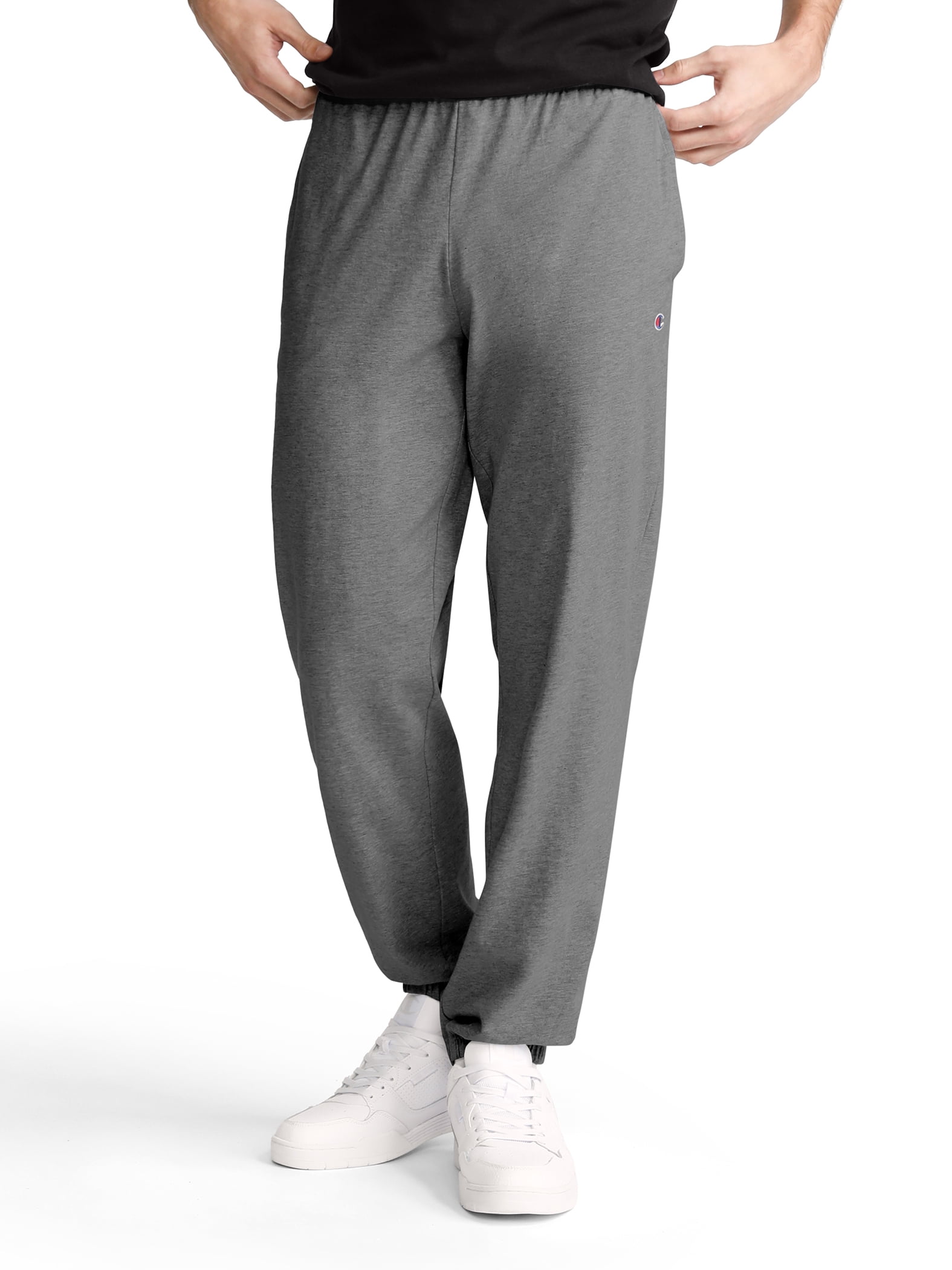 Champion Men's Closed Bottom Jersey Sweatpants - Athletic Fit with