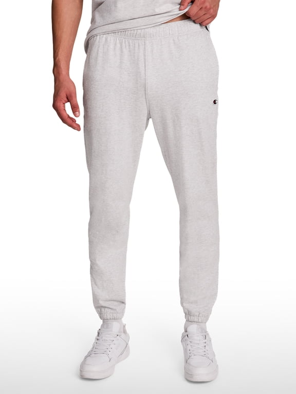 Men's Cinched-Bottom Lounge Pants, Slim Fit, Lightweight Cotton Blend, Sizes S-4XL