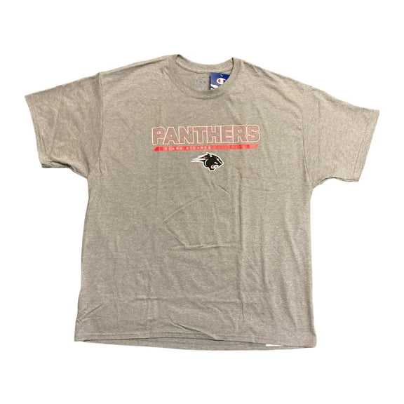 Champion Men's Clark Atlanta University Panthers Short Sleeve Shirt (Grey, M)