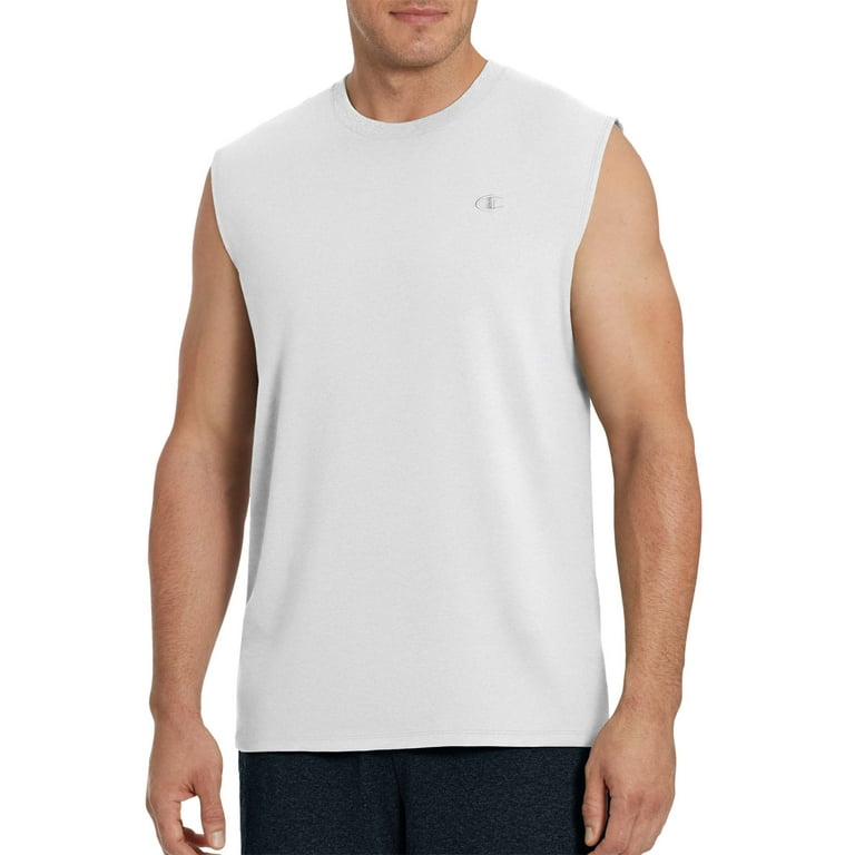 Champion Men s Classic Jersey Muscle Tee White L