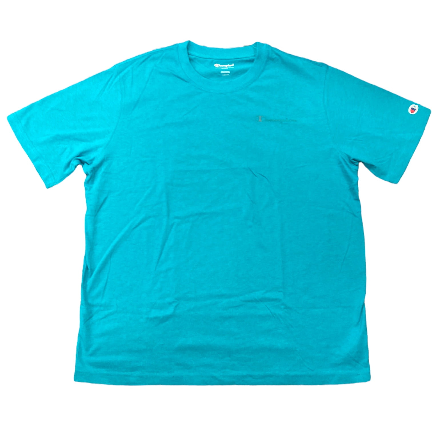 Champion Men's Classic Graphic Logo Crew Neck Short Sleeve T Shirt (Deep  Dazzling Blue, XL)
