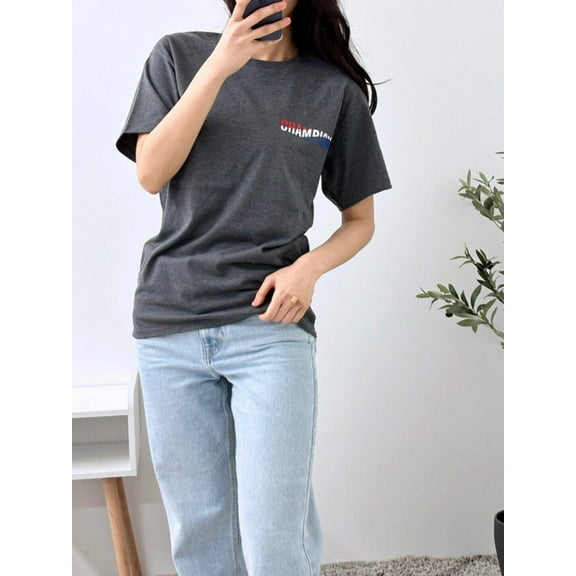 Champion Men's Classic Graphic T-shirt Granite Heather GT23H 5864IA G61