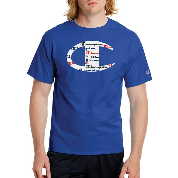 Champion Men's Classic Jersey Ringer Graphic T-Shirt