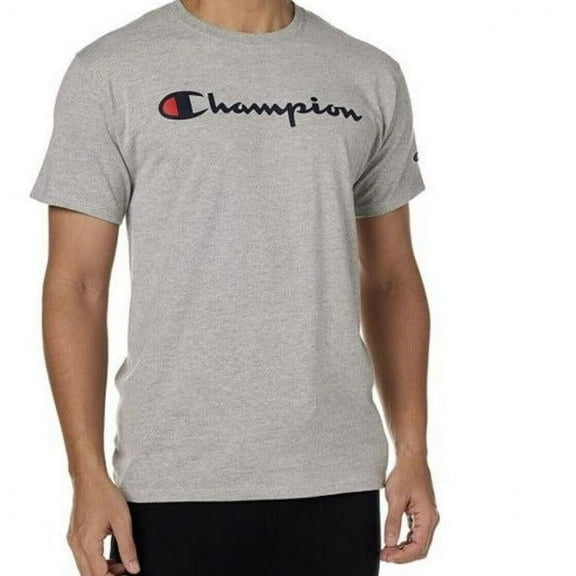 Champion Men's Classic Jersey T-Shirt (Gray, S)