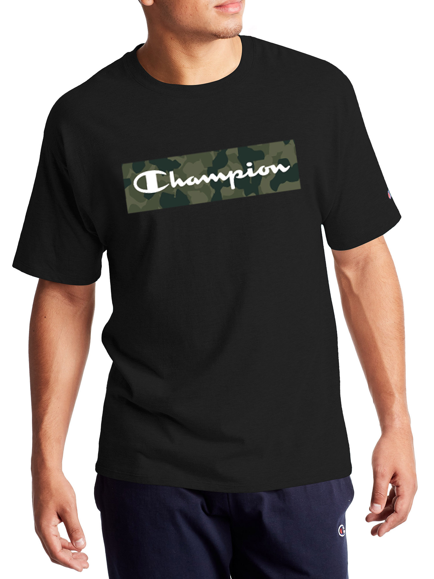 Champion Men's Classic Script Camo Graphic T-Shirt, Sizes S-2XL - image 1 of 5