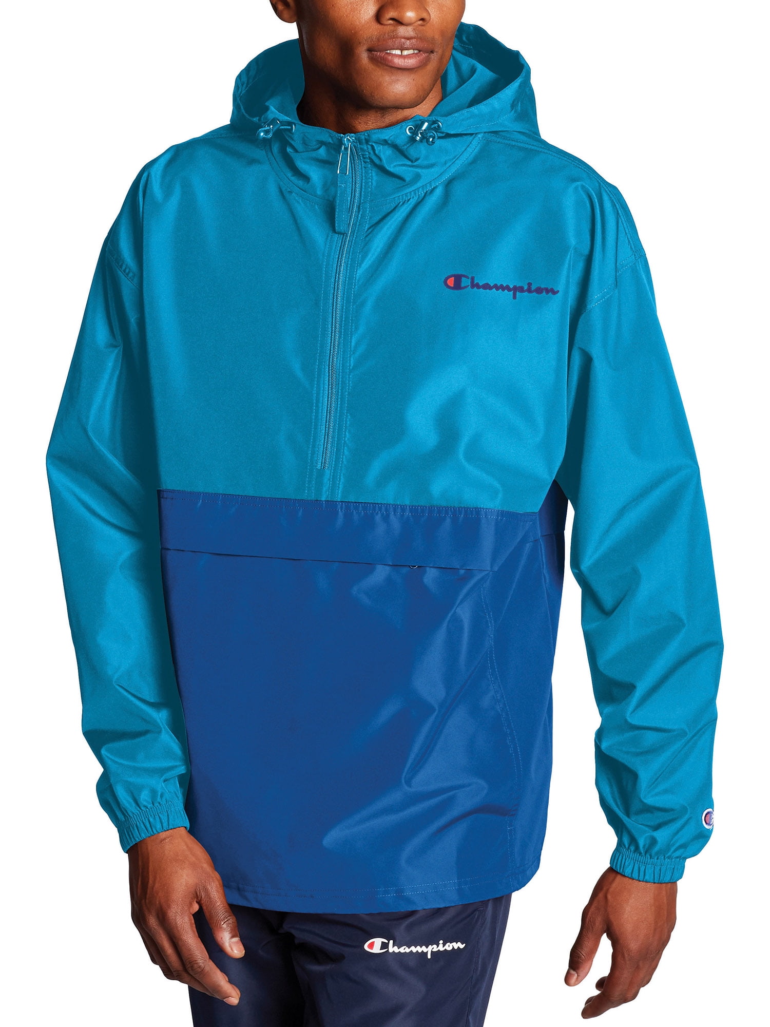 Champion men's sale colorblocked packable jacket