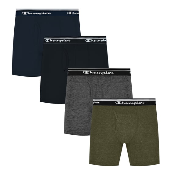 Champion Men's Cotton Stretch Boxer Briefs