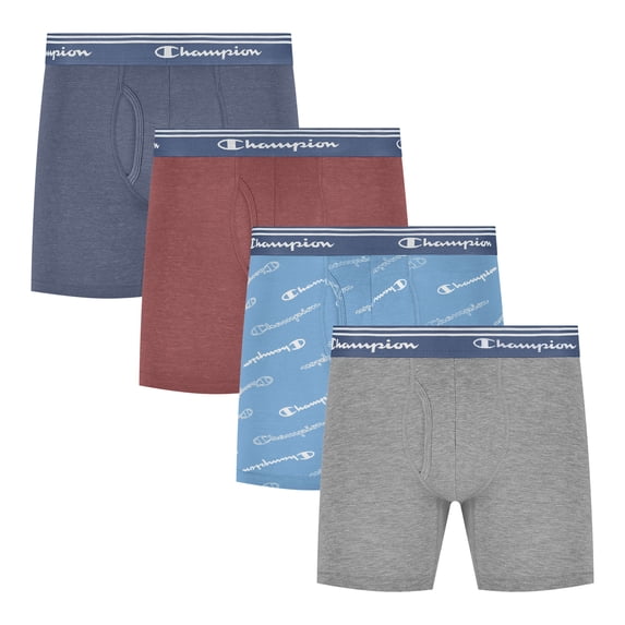 Champion Men's Cotton Stretch Boxer Briefs