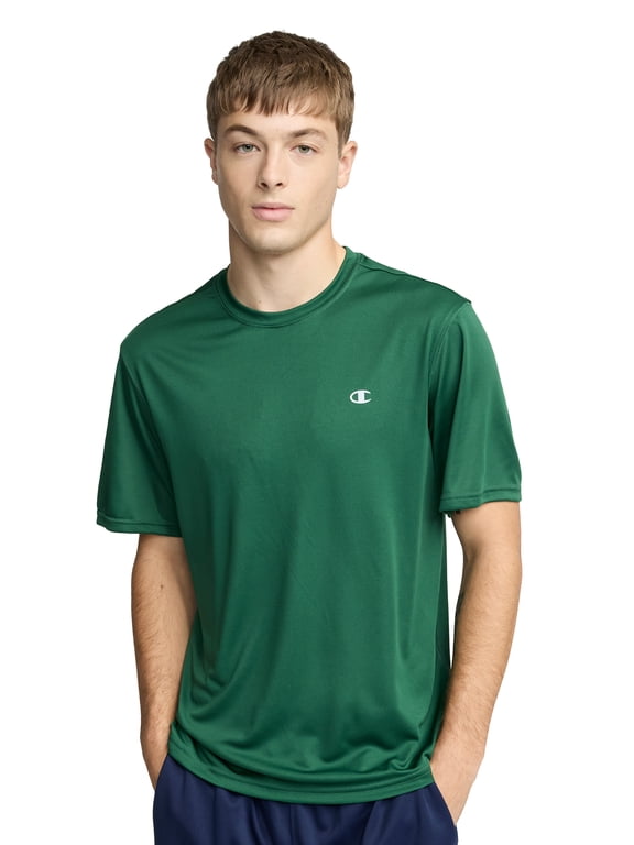 Men’s Sport T-Shirt with Reflective “C” Logo, Slim Fit, Lightweight Polyester Fabric, Sizes S-XXL