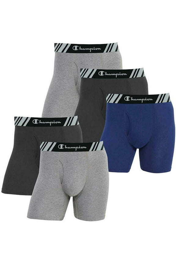 Men's Everyday Fit  Boxer Briefs Black/Gray/Blue, XL