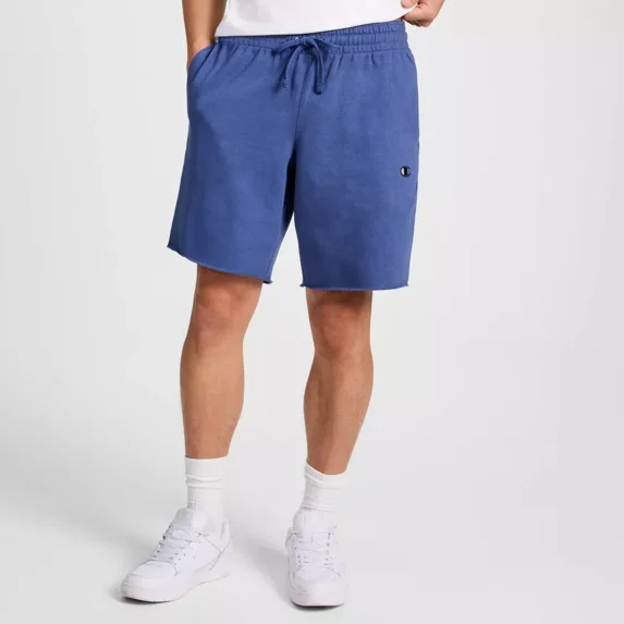 Champion Men's Fleece Shorts - Gray Blue