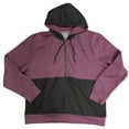 thumbnail image 1 of Champion Men's Fleece Woven-Mix Half Zip Two Tone Hoodie, 1 of 1