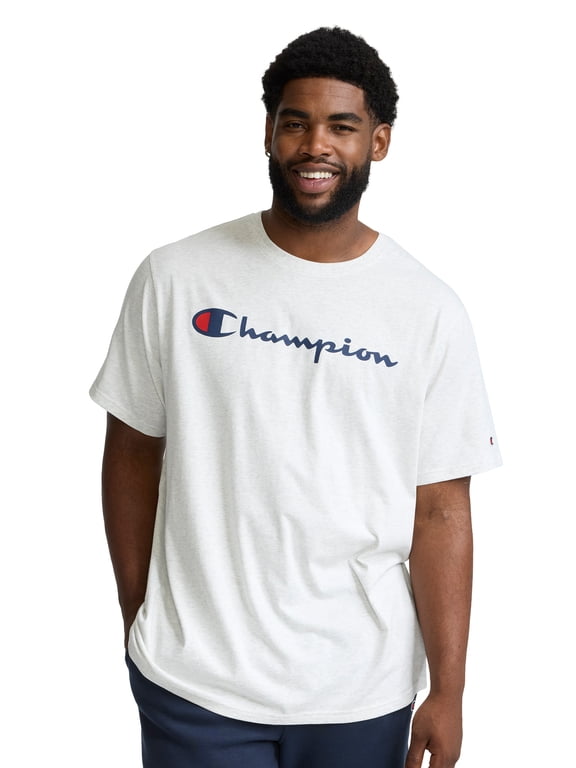 Men's Graphic Short Sleeve T-Shirt, Standard Fit, Classic Script Logo, Midweight 100% Cotton, Sizes S-4XL