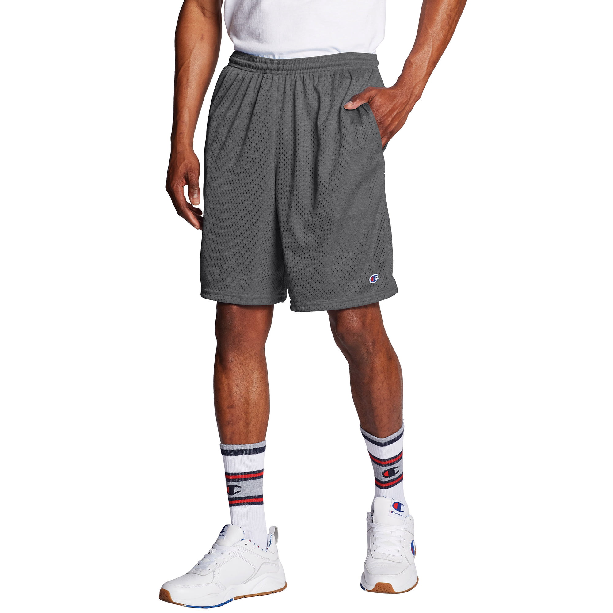 lærling Assimilate bjerg Champion Men's Long Mesh 9" Shorts with Pockets, up to Size 4XL -  Walmart.com