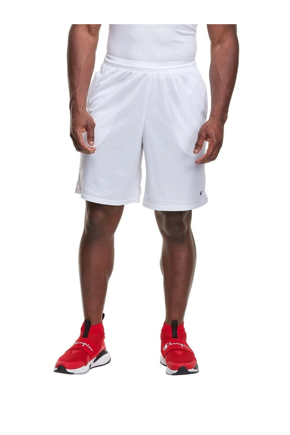 Men's Long Mesh 9" Shorts with Pockets, up to Size 4XL