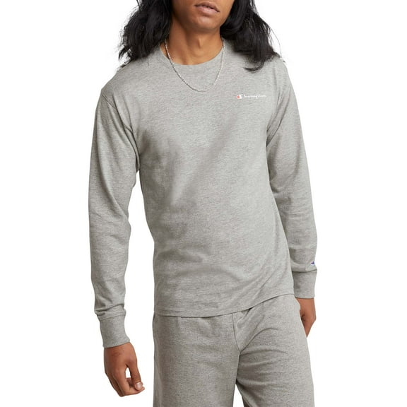Champion Men’s Long Sleeve Classic Mini Script Graphic Tee, Sizes S-2XL